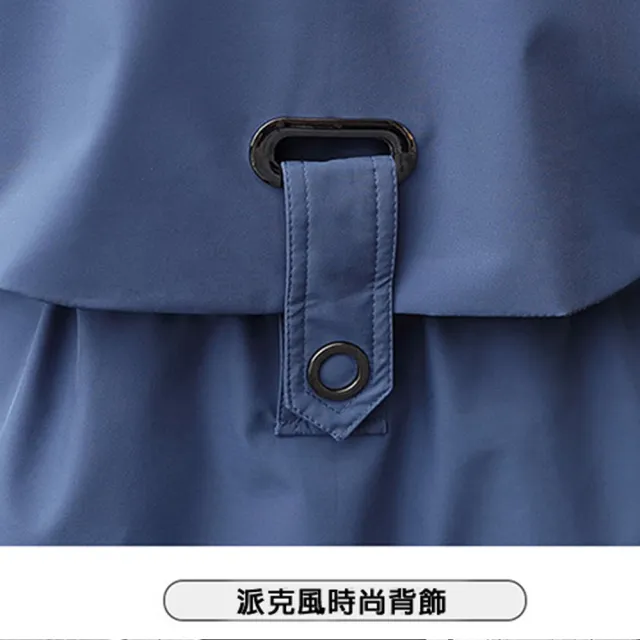 【LANNI 藍尼】● 氣質毛毛雙層內襯大口袋毛領派克風衣(大衣/長版外套/連帽外套)