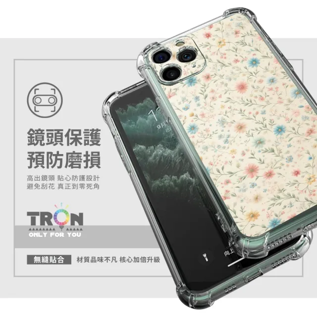 【TRON】iPhone系列 甜美小碎花 四角防摔軟殼手機殼(適用 iPhone 16/ 15/ 14/ Plus/ Pro/ Pro Max)