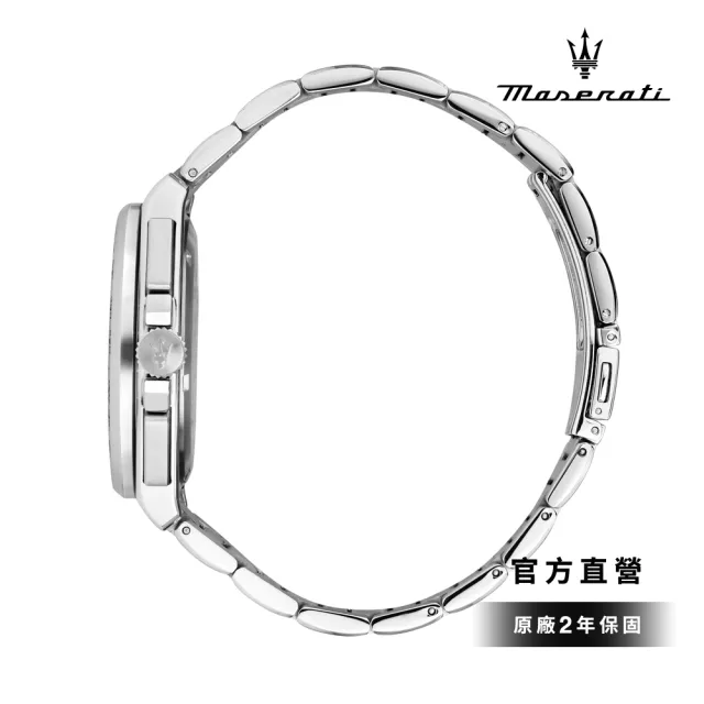 【MASERATI 瑪莎拉蒂】Velocita系列 卓越馳速三眼手錶 不鏽鋼錶帶 43MM R8873652005()