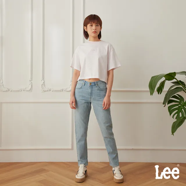 【Lee】女裝 牛仔褲 / 413 高腰標準小直筒 淺藍洗水(LB517048830)