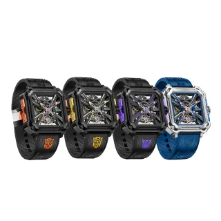 【BEXEI】貝克斯 變形金剛正版授權聯名款 全自動鏤空機械錶9102-密卡登(機械風格聯名機械錶)