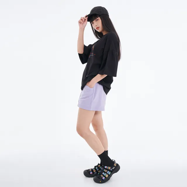 【5th STREET】雙11 女裝 短褲 棉質 休閒褲 紫色(927028)