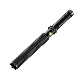 【Nil】LED強光遠射手電筒 戶外防身戰術露營燈 巡邏狼牙棒手電燈 夜間應急照明燈 COB燈 破窗錐