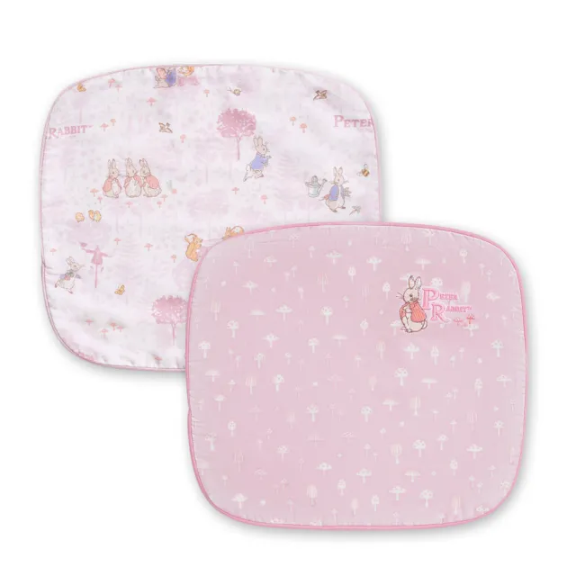 【奇哥】悅讀比得兔圓型枕套2入 29×26×4cm(枕頭套 嬰兒枕頭套 透氣枕套 四季枕套)