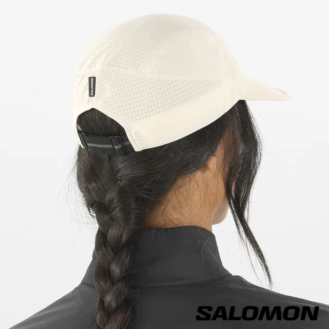 【salomon官方直營】SENSE AERO 運動帽(灰白)