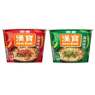 【金車/伯朗】漢寶速食川味碗麵-12碗/箱(勁麻雙椒牛肉/藤椒酸菜牛肉)