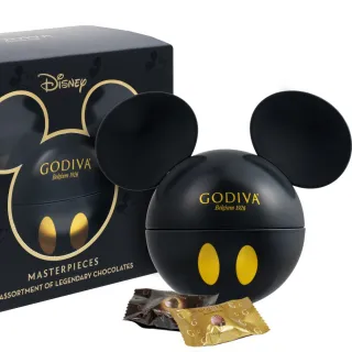 【GODIVA】經典米奇造型盒經典黑(迪士尼)