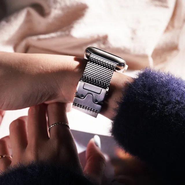【W.wear】APPLE WATCH-米蘭款環形鈦錶帶蘋果專用錶帶(38/40/41/42/44/45/49Ultra)