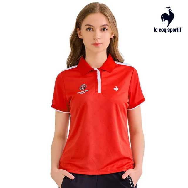 【LE COQ SPORTIF 公雞】吸濕排汗短袖POLO衫 男女款-5色-LWV21341_LWV22341