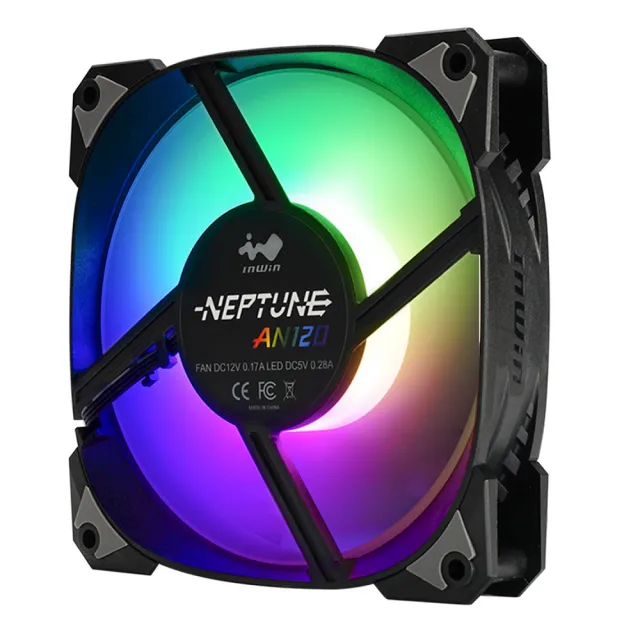 【InWin 迎廣】AN140 黑色 ARGB風扇 3顆裝組(AN系列)