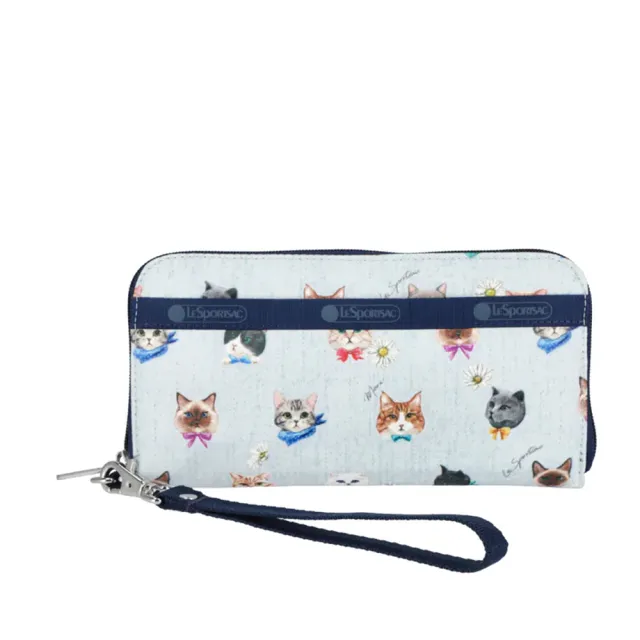 【Lesportsac】Tech Wallet Wristlet 腕帶錢包 手拿包 長夾 送禮 禮物 推薦 女包(晴空貓語)