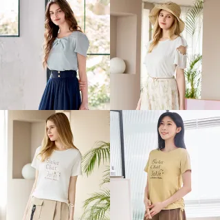 【H2O】甜美可愛俏麗上衣(#4671013 #4671006#4681004#4685005#4681001 短袖、百搭)