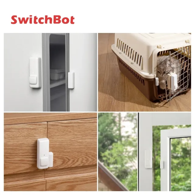 【SwitchBot】門窗開關感測器Contact Sensor(APP操作/即時監控/防盜/籠子感應)