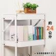 【ONE HOUSE】免安裝折疊收納三層收納推車(收納籃車/置物推車/手推車/鐵架/收納/櫃子/電器櫃/層架/簽到)