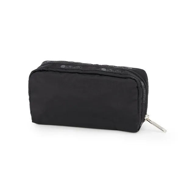 【Lesportsac】Rectangular Cosmetic 長形化妝包 收納包 送禮 禮物 推薦 女包(永恆黑)