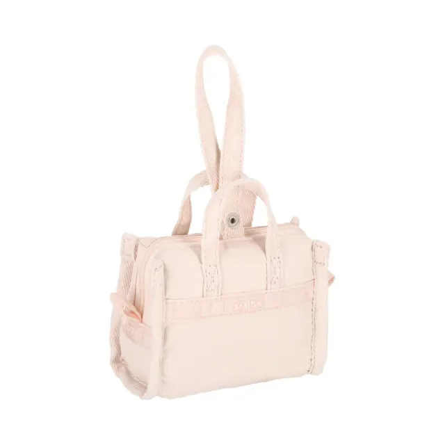 【Lesportsac】Weekender Charm 小吊掛飾零錢包 收納袋 送禮 禮物 推薦 女包(晨曦桃粉)
