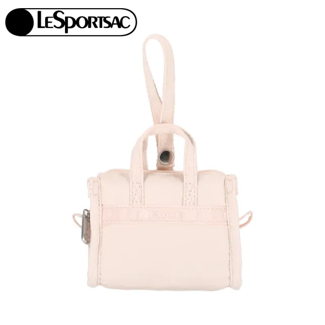 【Lesportsac】Weekender Charm 小吊掛飾零錢包 收納袋 送禮 禮物 推薦 女包(晨曦桃粉)