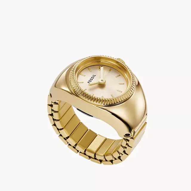 【FOSSIL】Watch Ring 手錶戒指 戒指錶-金 錶 生日禮 送禮(ES5246)