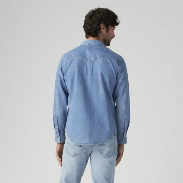 【LEVIS】男款 BARSTOW WESTERN長袖丹寧牛仔襯衫 上衣 熱賣單品 85744-0082