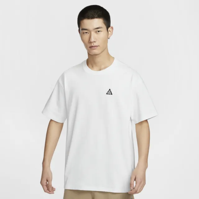 【NIKE 耐吉】短袖上衣 運動上衣 T恤 男款 AS M ACG DF TEE M90 LBR+HBR TR 白色(HJ0799121)
