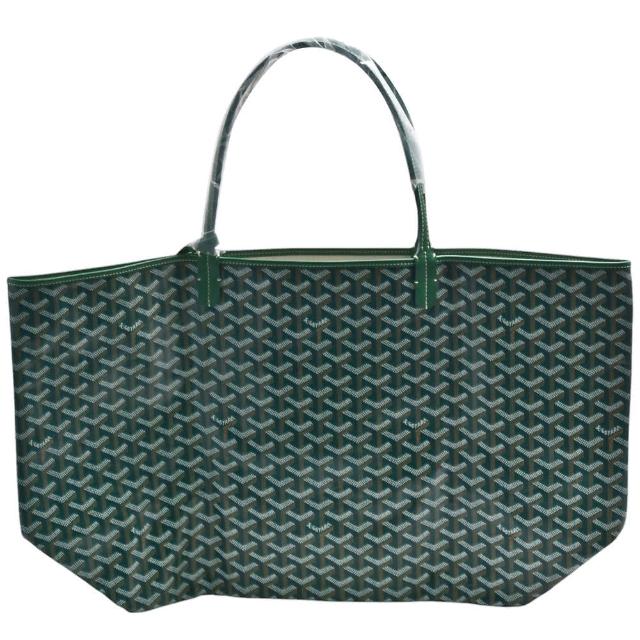 【GOYARD 高雅德】經典St. Louis GM系列印花LOGO帆布肩背托特包(大-綠色AMALOUIS-GM51-GREEN)