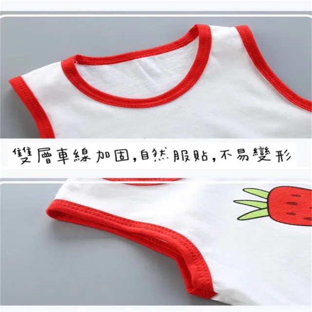 【安朵童舖】現貨夏季韓版兒童童裝家居服無袖背心純棉超薄背心套裝兩件式套裝上衣短褲休閒(125)