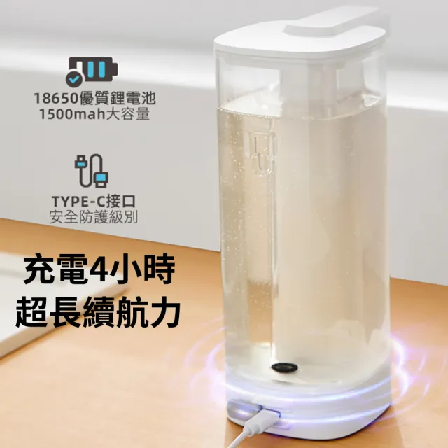 【zLife】置桌/壁掛自動感應洗碗精機 免接觸電動給皂器 皂液器/給液機/給皂機/出皂機/洗手機(500ml/4檔)