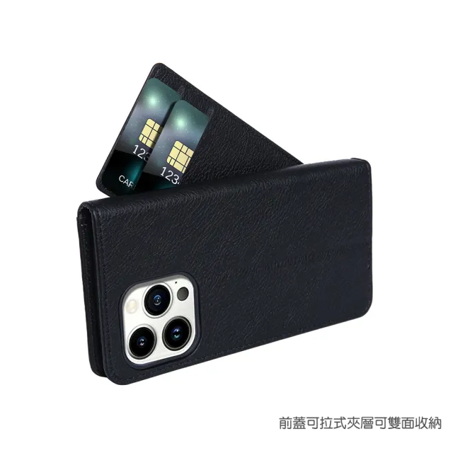【Aguchi】Apple iPhone 15 Pro Max 6.7吋 頂級皮質手感 多卡槽皮夾手機皮套