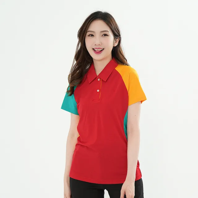 【遊遍天下】MIT台灣製女款抗UV防曬吸濕排汗機能短袖POLO衫(M-2L)