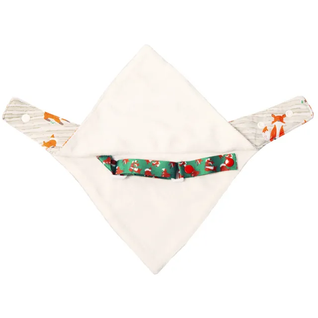 【英國BiBADO】雙層竹纖維口水巾圍兜 嬰兒 三角圍兜(多款可選)