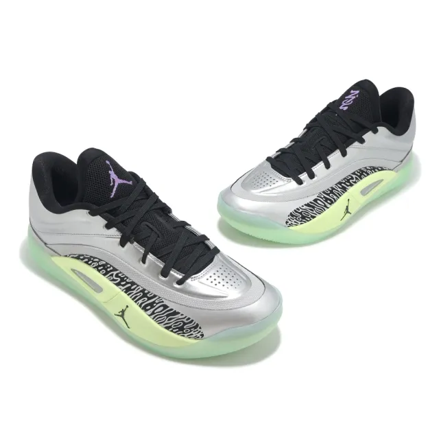 【NIKE 耐吉】籃球鞋 Jordan Zion 4 PF 男鞋 銀 綠 胖虎 錫安 氣墊 緩震(FD0591-005)