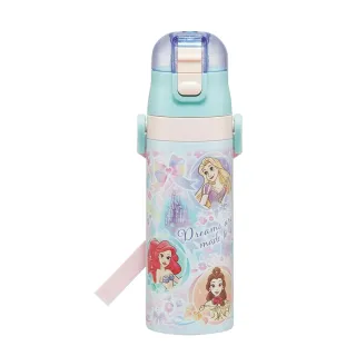 【Skater】不鏽鋼直飲保溫-兒童水壺470ml(迪士尼公主Share)
