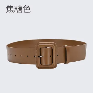【LEEHER】方頭腰帶/寬腰帶/腰帶/風衣腰帶/女腰封/時尚腰帶/腰封/皮帶/皮帶真皮/收腰皮帶/
