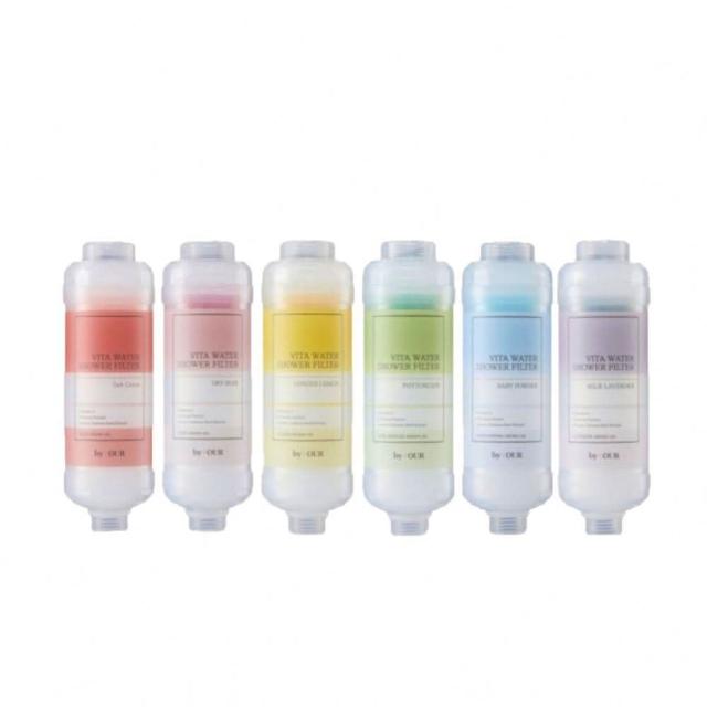 【BYOUR】韓國完美純淨沐浴過濾器5入組-香味任選(沐浴 過濾器 濾水器 蓮蓬頭香氛)