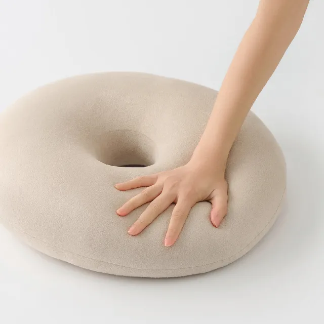 【MUJI 無印良品】甜甜圈抱枕 寬45x長45x寬度/厚度20 cm(共3色)