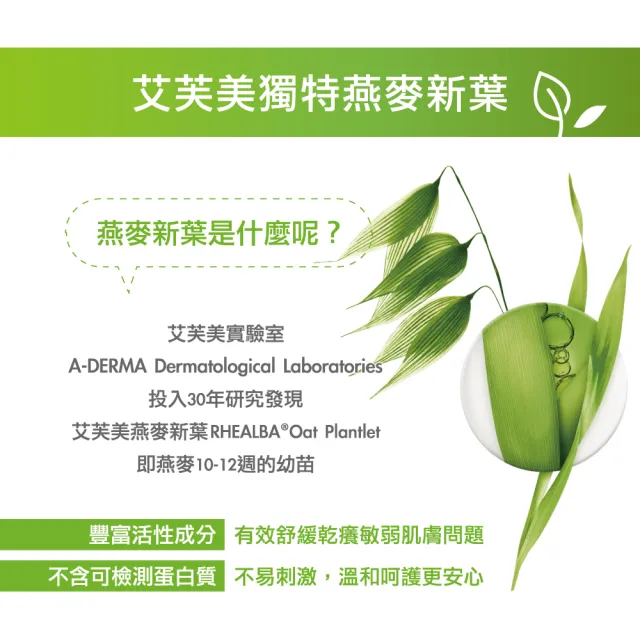 【A-DERMA 艾芙美】官方直營 燕麥超水感保濕身體乳400ml