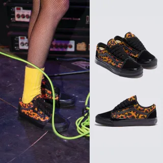 【VANS 官方旗艦】Premium LX Old Skool 男女款黑色豹紋滑板鞋