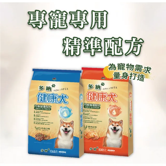 【Donna 多納】超值健康犬均衡配方15kgx2入組狗飼料(牛肉/雞肉口味/犬乾糧/狗園捐贈/囤貨推薦/官方直營)