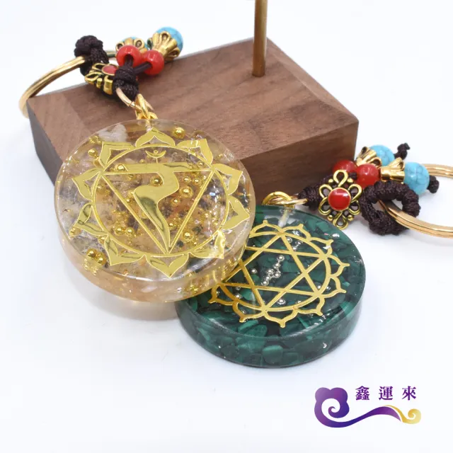 【鑫運來】◎奧剛七脈輪圖騰圓形吊飾(款式隨機)