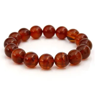 【JA-ME】天然琥珀棕紅紫羅蘭手珠 16.4克 12-13mm(母親節禮物/現貨)