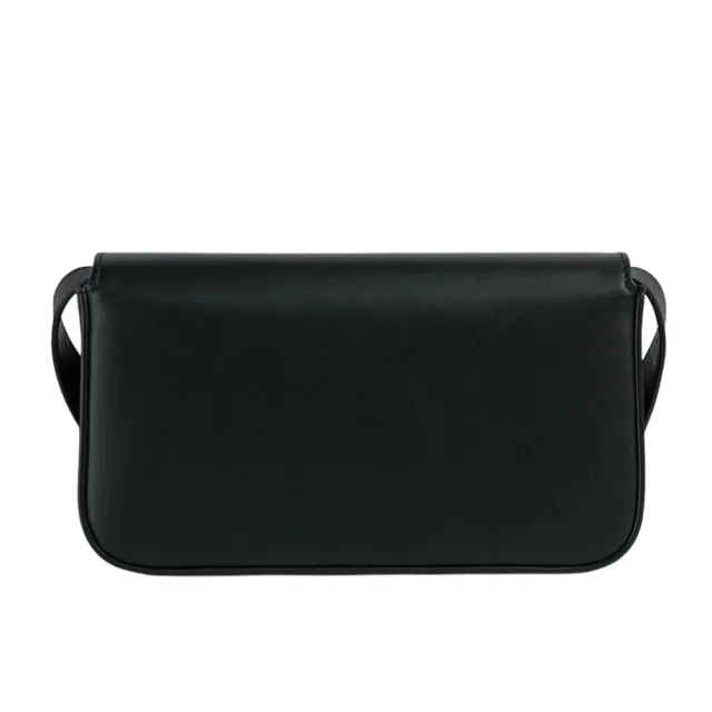 【TOD’S】T Timeless 光滑小牛皮翻蓋長型二用包(黑色)