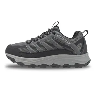 【LOTTO】男 寬楦 CT330 防潑水登山鞋(灰/黑-LT5AMO9238)