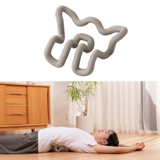 【ELECOM】ECLEAR背部2用肌肉放鬆伸展器(灰)