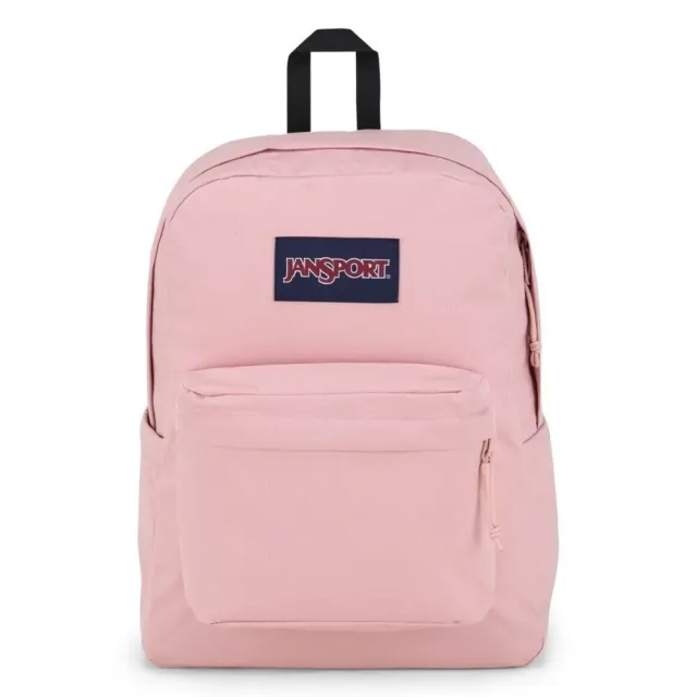 【JANSPORT】雙11 Superbreak後背包 後背包 運動包 雙肩背包 粉紅(JS0A4QUE7N8)