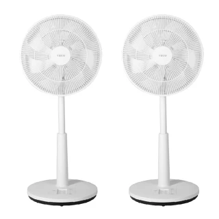 【TECO 東元】日系風格14吋DC遙控擺頭立扇(XA1469BRD)雙入組