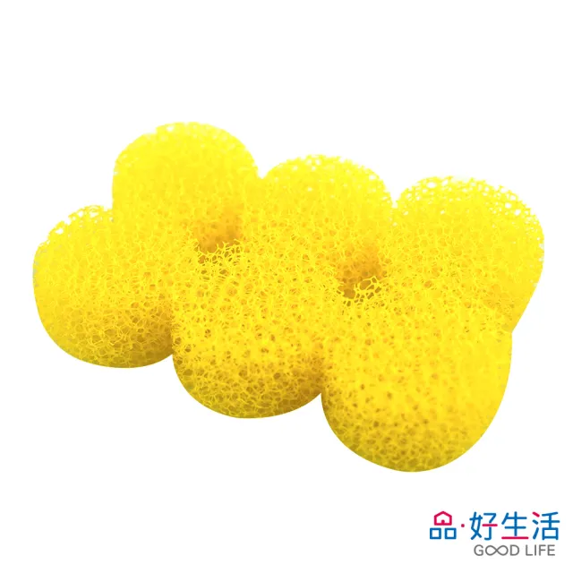 【GOOD LIFE 品好生活】洗臉台排水口用小物/毛髮阻隔器/海綿（12個入）(日本直送 均一價)