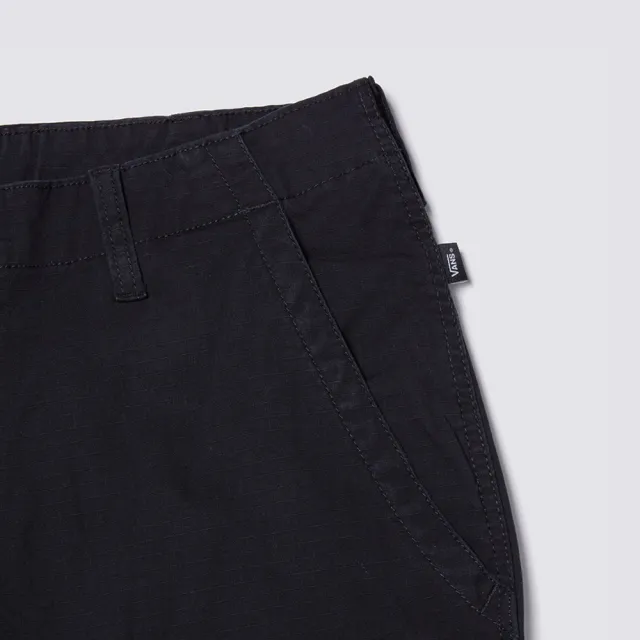 【VANS】官方旗艦 Fatigue Cargo Loose Tapered Ripstop 黑色長褲