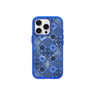 【RHINOSHIELD 犀牛盾】iPhone 14系列 JellyTint  MagSafe兼容 磁吸透明手機殼/壓花玻璃-黑色海棠(老屋顏)