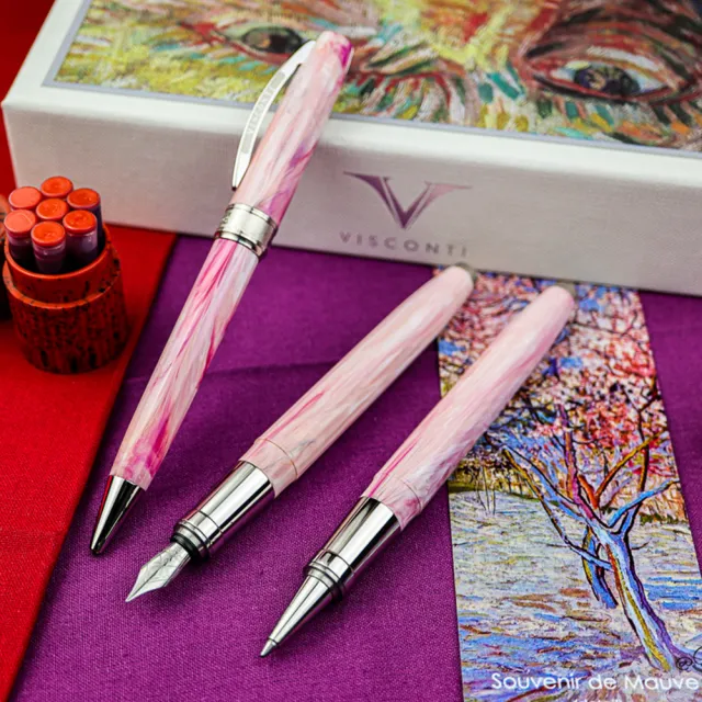 【Visconti】梵谷名畫 粉桃樹禮盒(梵谷原子筆)
