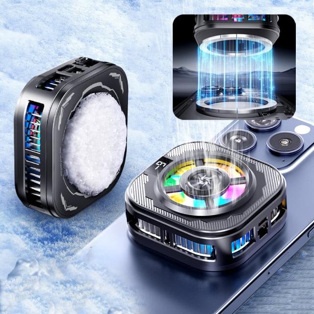 【ANTIAN】SL39 真結冰 半導體製冷手機散熱器 手機降溫背夾 二檔溫控 電競手機降溫神器